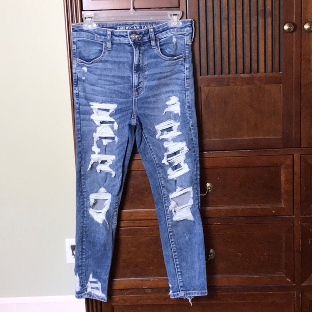 American Eagle Super Hi-rise Cropped Jeans